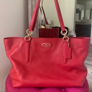 (PERFECT CONDITION) Red Coach Ellis Tote